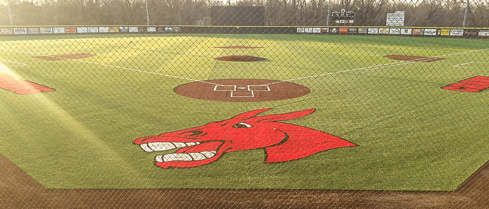 View of UCM baseball field from home plate
