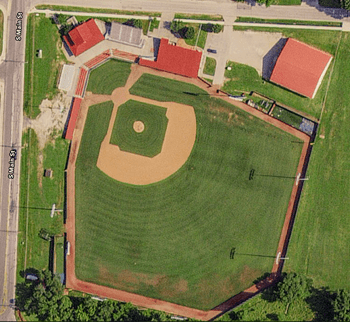 Bird’s eye view of old UCM baseball field